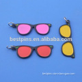 sun glasses metal tags zipper puller